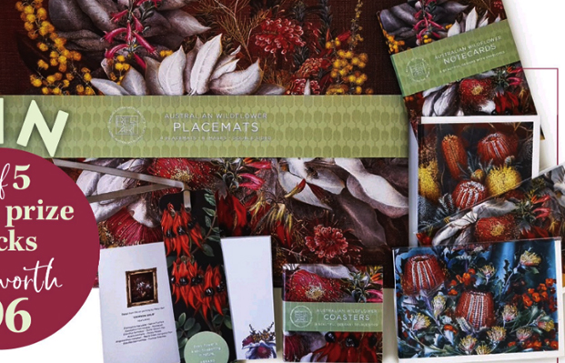 This beautiful collection from Bell Art features oral artworks by Australian artist Meryl Bell